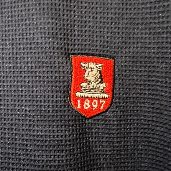 Navy Waffle Crewneck - Picture 2 of 3